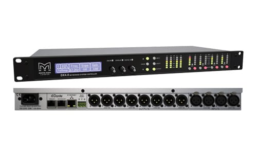 DX4.0 4-IN-8-OUT NETWORKED LOUDSPEAKER PROCESSOR, CONTROLLER AND MATRIX 